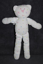 🍀Doudou Chat Blanc BOUT'CHOU MONOPRIX BOUTCHOU Ours Coeur Cat Peluche 26 Cm