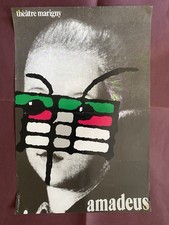 Affiche originale Amadeus 1981 par Cieslewicz 