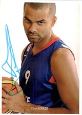 photo dédicacée autographe,autogramm, signed BASKET TONY PARKER