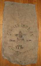  Ancien sac en toile de jute