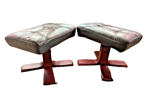 Tabouret Ottoman en Cuir