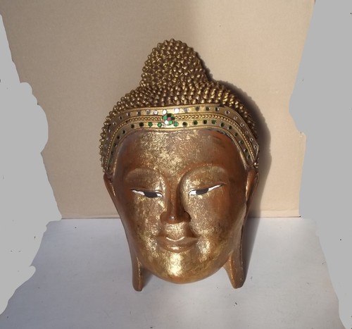 Masque bois boudha belle - masque,