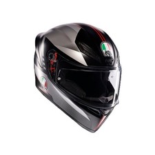 Casque Intégral Moto AGV K1 S LAP MATT Noir/Rouge/Gris Mat