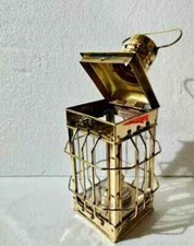 Lampe lanterne à huile nautique lanterne à huile bateau laiton maritime 12 po...