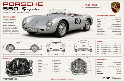 Photo porsche 550 - 550, spyder