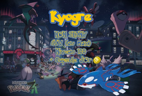 Légendes pokémon kyogre - légendes, za