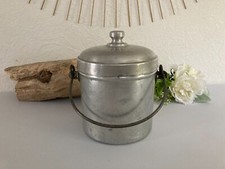 924⚜️ Ancien Pot à Lait Gamelle en Aluminium Hauteur 19 Cm Vintage