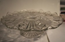 PRESENTOIR EN VERRE, SUR PIED,  PATISSERIE ou FRUITS  