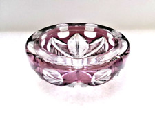 Cendrier rond en cristal