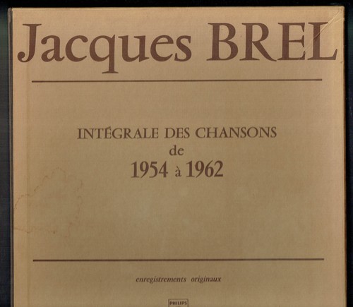 33t jacques brel coffret - 5, x