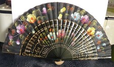 Eventail bambou & tissu