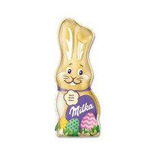 Milka Schmunzelhase En Chocolat Blanc Figurine Creuse De Pâques 90G