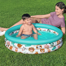 48 "X 10" 3 Anneaux Ronds Gonflables Bébé Piscine Enfant En Bas Âge Kiddie Balle