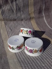 PORCELAINE DE PARIS 3 Ancien Ramequin Pot Assiette Plat Vintage Art Table Old 