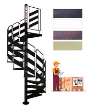 ESCALIER EN COLIMAÇON Mod "LOKI" – en ACIER GALVANISÉ À CHAUD et PEINT – FRA