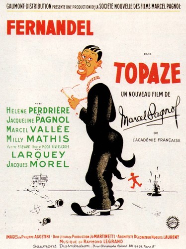 Mini affiche cinema topaze - mini, :