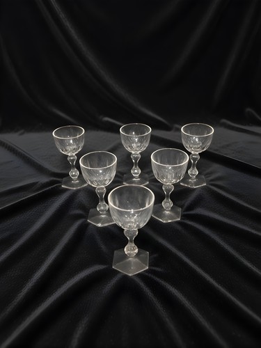 Lot beaux verres cristal - lot, 6