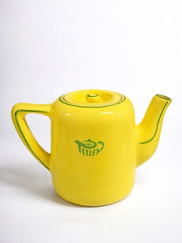Théière céramique jaune