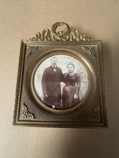 CADRE ANCIEN PHOTO EN BRONZE