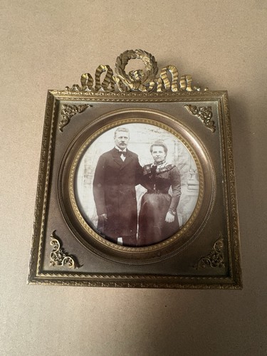Cadre ancien photo bronze - ancien,