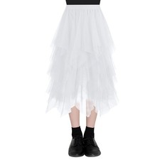 Femme Tulle Jupe Jupe de Fée Maille Long Jupe Tutu Tulle Jupe Jupe de Danse d...