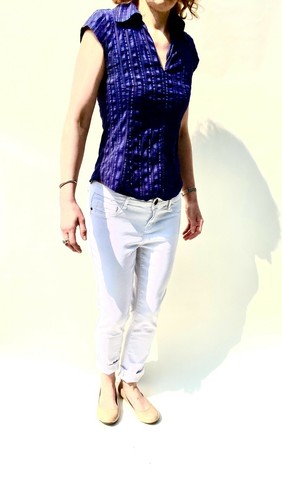 Silver crush white stretch - silver,