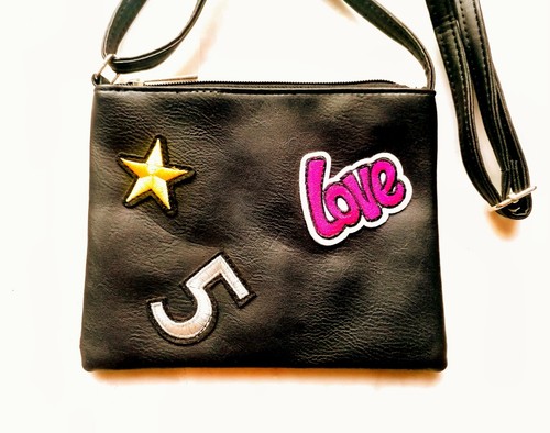Sac main noir pochette - main,