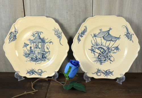 Paire ancienne assiette - paire,