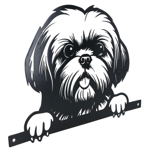 Silhouette shih tzu - silhouette, en