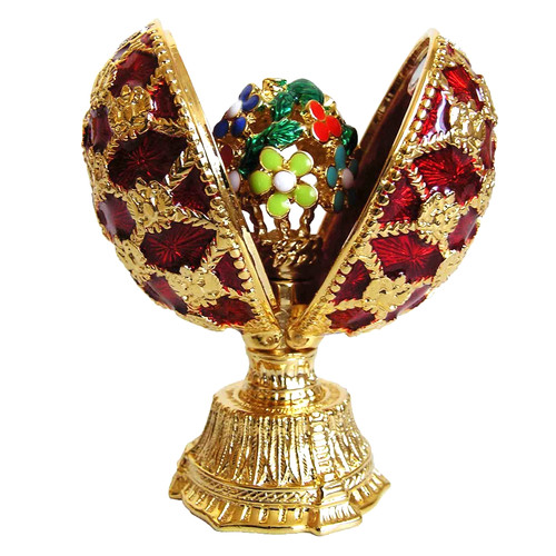 Oeuf faberge fleurs - oeuf,