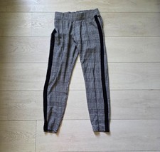 Pantalon legging épais blanc gris noir à carreaux femme - Marque Amisu taille S