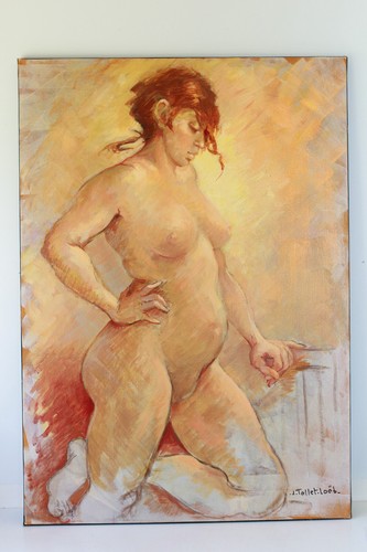 Tableau huile sur toile femme - huile,