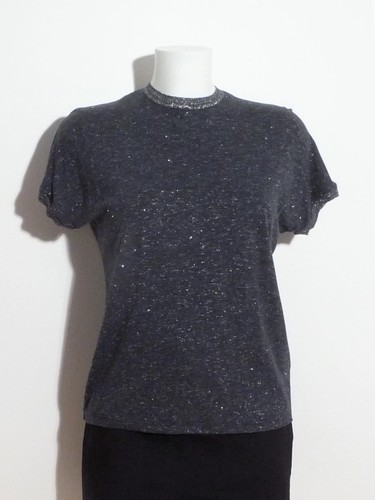 Top tee shirt gris avec - top/,