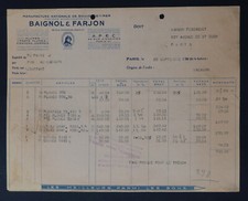 Facture PARIS 1944 PLUME