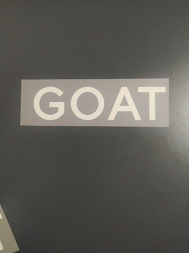 Patch goat blanc flocage - ",