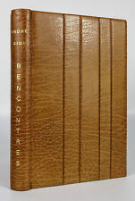 ? André GIDE - Rencontres. EO 1948, Ides et Calendes, reliure d'art signée