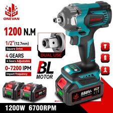 Clé à chocs 1/2" sans fil 1200NM Tournevis électrique avec 2 batteries