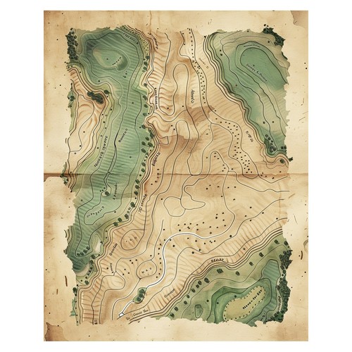 Affiche vintage carte - vintage,