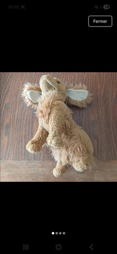 Peluche chien marron - chien,