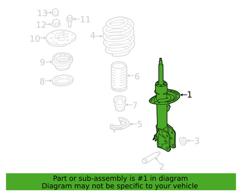Nautilus front strut - 20,