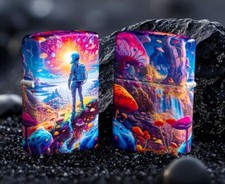 ZIPPO ★ MUSHROOM FOREST DESIGN (Premium - 540° color process)