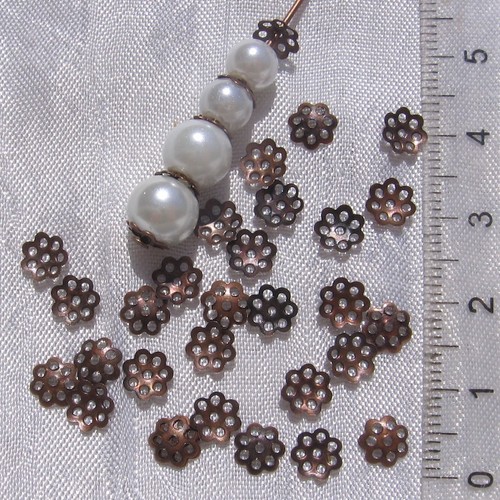 Lot 400 coupelles 6mm cuivre - lot,