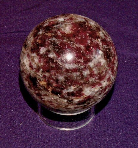 Boule lépidolite poli - de,