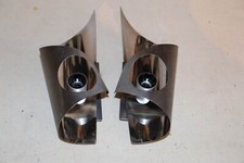 APPLIQUES murales complètes acier INOX des années 1970 création designer