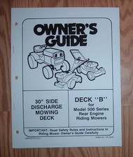 MTD MODEL B 30 INCHMOWER DECK