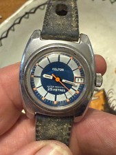 Montre bracelet de plongée  KELTON water resistant 25 mètres vintage