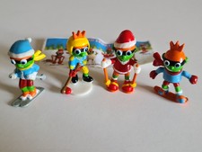 4 figurines bonhomme, Noël - Kido Sport d'hiver