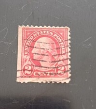 Timbre USA Rare. United States Postage.(Rouge) 2 cents Georges Washington. Neuf