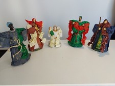 Lot de 5 personnages Vintage pour décoration de Noël ( Réf : CM4)