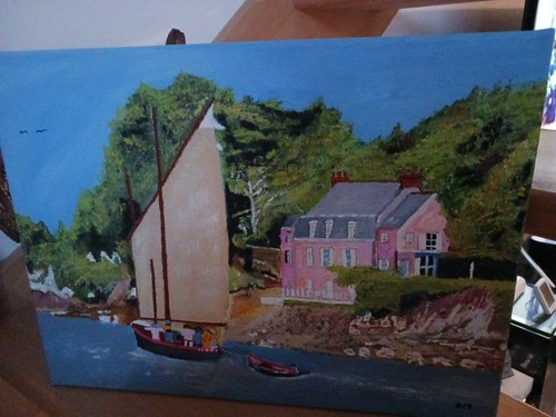 Tableau peinture huile sur - huile,